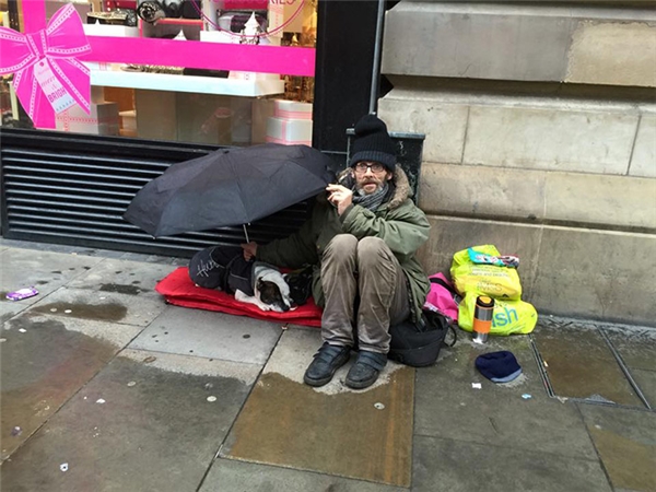 Shedding tears at the homeless people's love for dogs