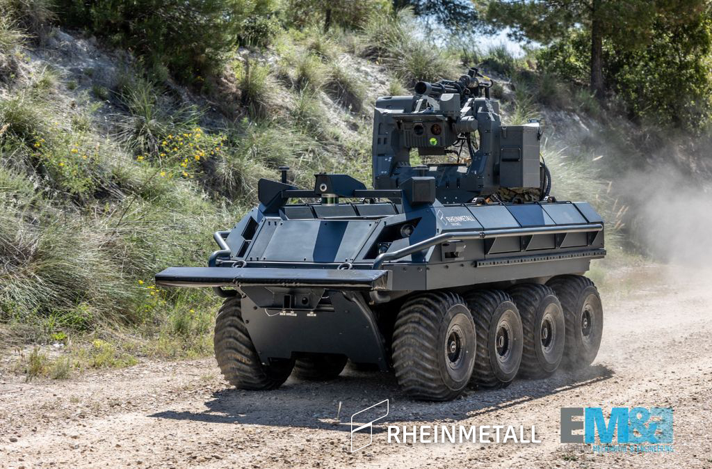 Rheinmetall giới thiệu phương tiện mặt đất không người lái của mình trong quá trình thử nghiệm ở Estonia